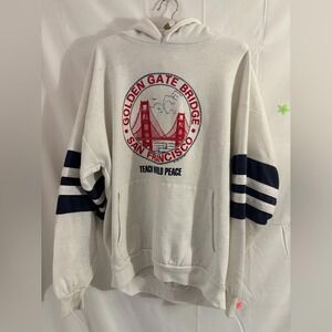 Vintage Magic Golden Gate Bridge Hoodie Unisex Size L/XL